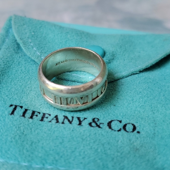 Tiffany & Co. Jewelry - Tiffany & Co Atlas Roman Numeral Ring Size 5.5